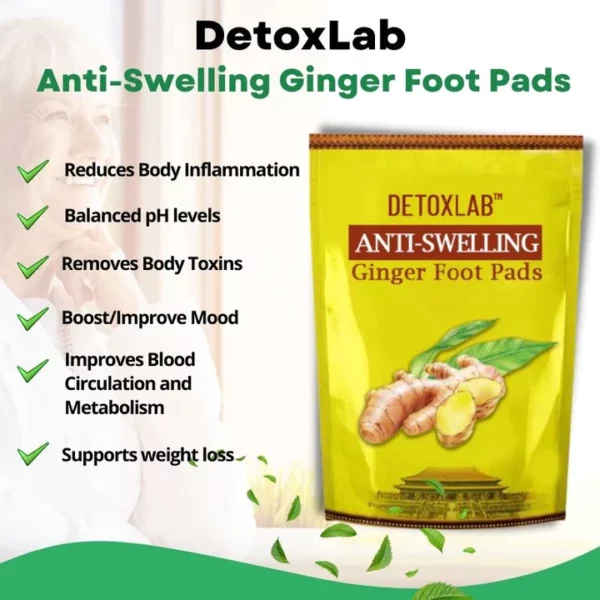 DetoxLab™ Anti-Swelling Ginger Foot Pads