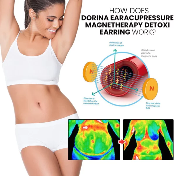 Dorina EarAcupressure Magnetherapy Detoxi Earrings-Love