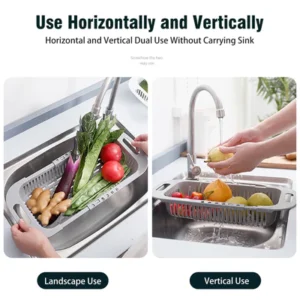 Extend Kitchen Sink Adjustable Drain Basket