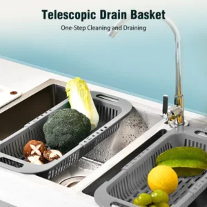 Extend Kitchen Sink Adjustable Drain Basket