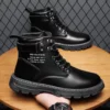 Handmade Leather Boots All Black