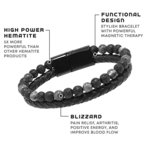 Humanic+ Pro MAXHematie Tiger Eye Lava Bracelet