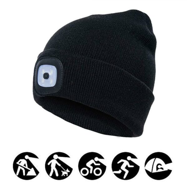 LED KNITTED BEANIE HAT