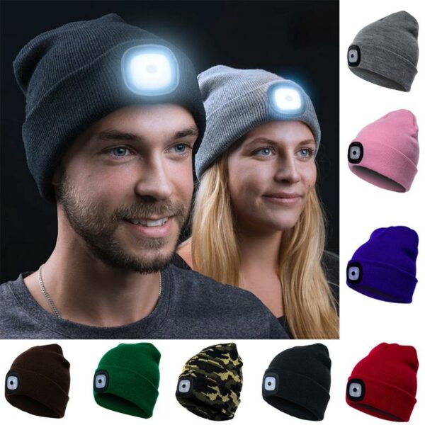 LED KNITTED BEANIE HAT