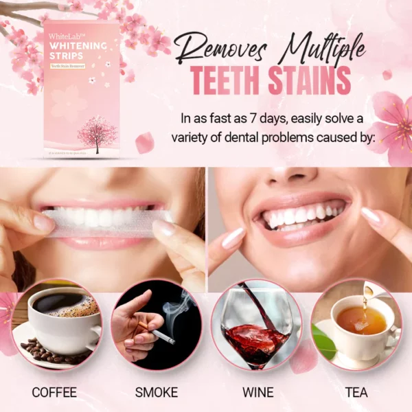 WhiteLab™ Teeth Stain Removal Whitening Strips