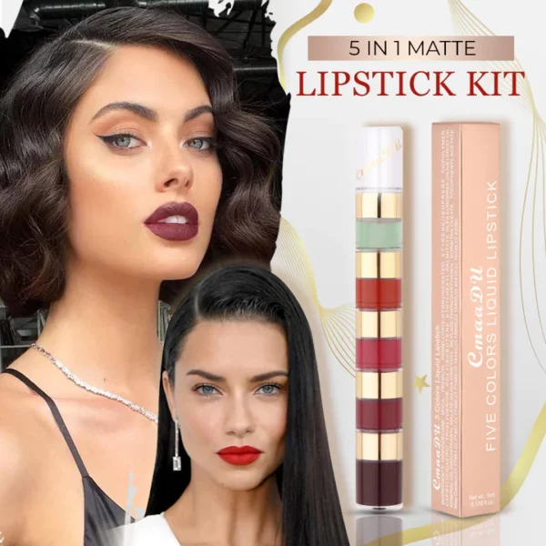 5 In 1 Matte Lipstick Kit