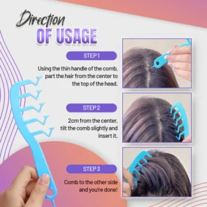 New Z-Shaped Hair Fluffy Stitch Comb