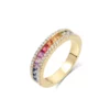 Diakiane Rainbow-Tourmaline Spinni-Ring