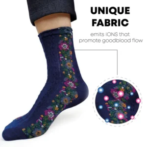 IONFit HeatingDetoxify Floral Socks