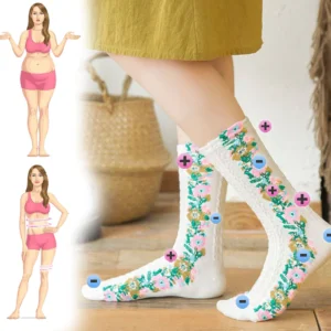 IonFit™ HeatDetox Floral Socks