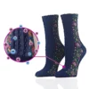 IonFit™ Lymphatic Detoxification Selfheating Floral Socks