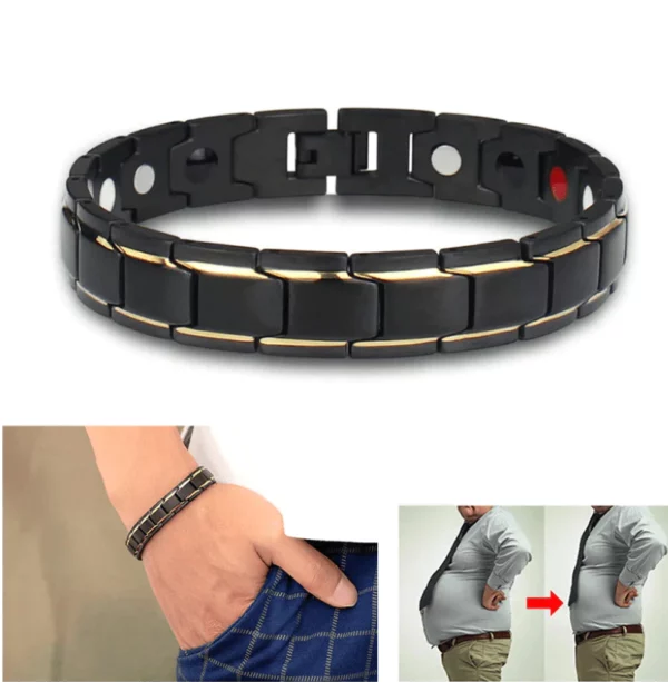 Men's Titanium Steel Magnetic Healthy Bracelets