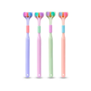 New Three Heads V Shape Toothbrush