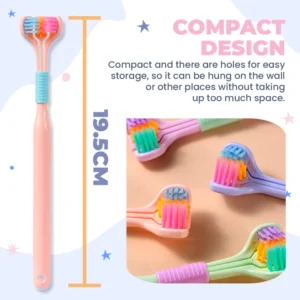 New Three Heads V Shape Toothbrush