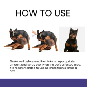 Pet Care Antibacterial Treatment Spray for Cats and Dogs