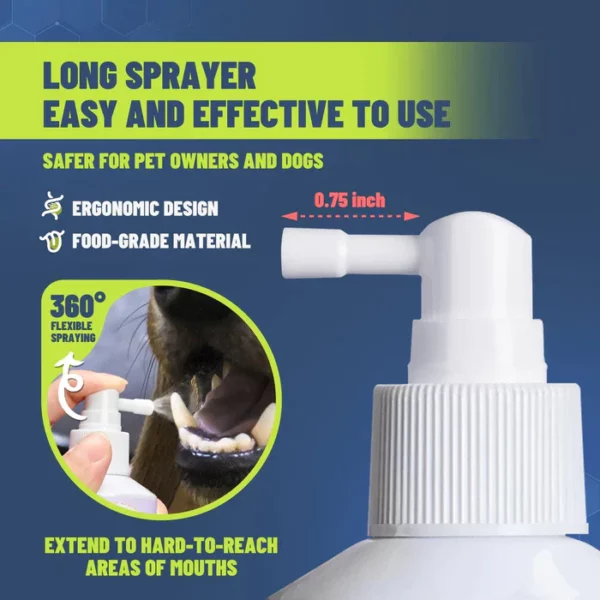 PetClean™ Teeth Cleaning Spray for Dogs & Cats, Eliminate Bad Breath, Targets Tartar & Plaque, Without Brushing