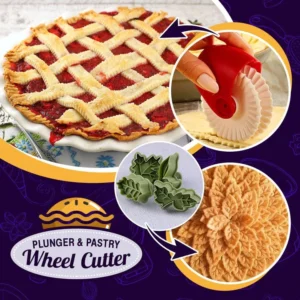 Pie Crust Wheel Cutter & Decorator Set