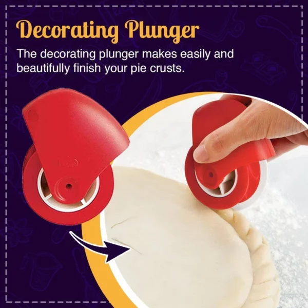 Pie Crust Wheel Cutter & Decorator Set