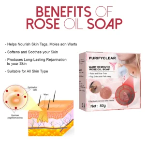 PurifyClear WartRemover RoseOil Soap