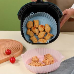 REUSABLE SILICONE AIR FRYER BAKING TRAY