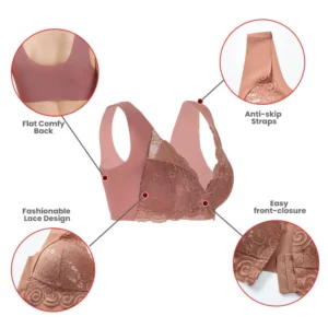 Sabine France Front Closure Beauty Back Comfy Bra