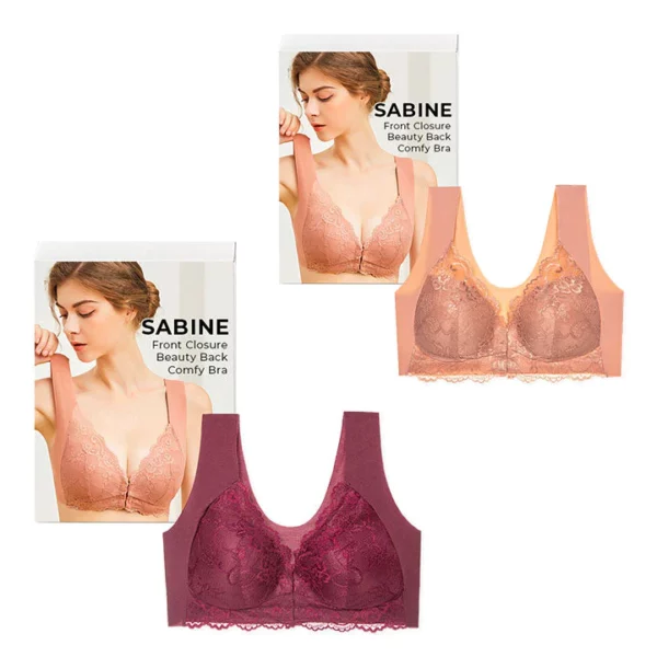 Sabine France Front Closure Beauty Back Comfy Bra - Image 8