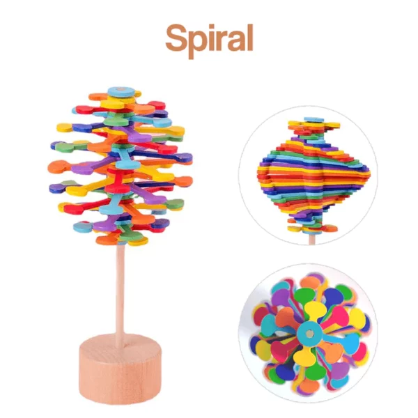 Wooden Spiral Lollipop