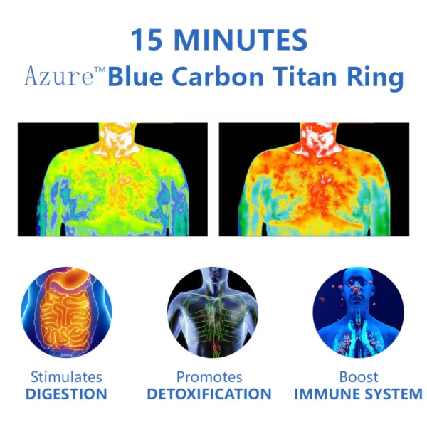 Azure™ Blue Carbon Titan Ring - Image 5