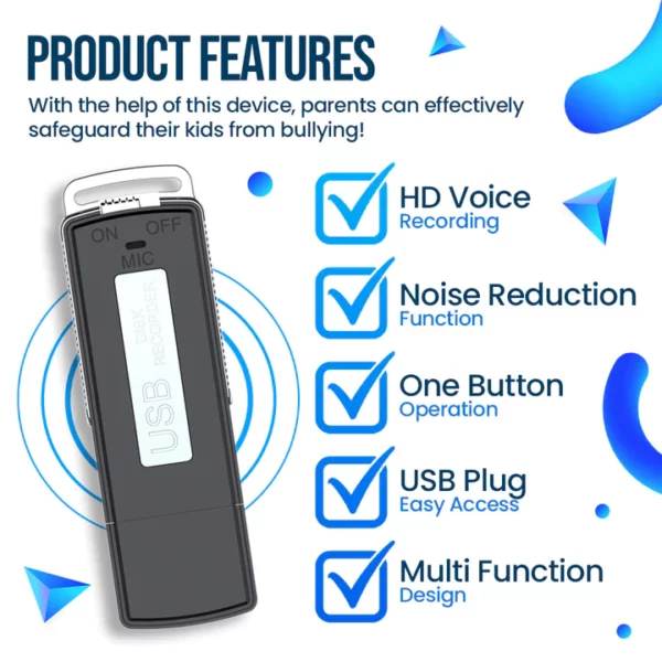 BullySpy™ USB Disguised Voice Recorder - Image 4