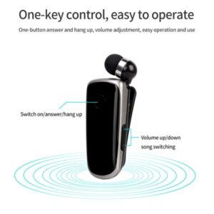 Collar-Clip Bluetooth Headset