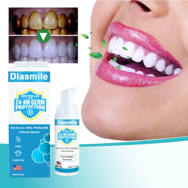 Diasmile™ Pure Herbal Super Whitening Teeth & Mouth Repair Foam - Image 4