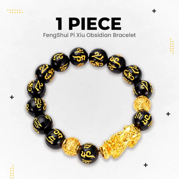 FengShui Pi Xiu Obsidian Bracelet