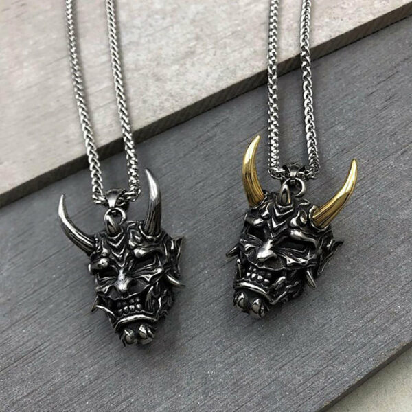 Hannya Revenge Demon Pendant Necklace