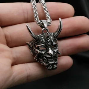 Hannya Revenge Demon Pendant Necklace