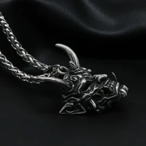 Hannya Revenge Demon Pendant Necklace