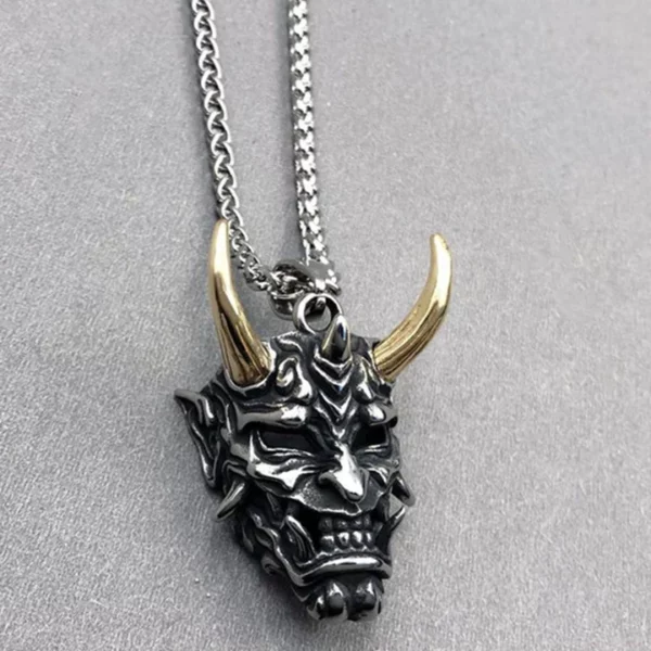 Hannya Revenge Demon Pendant Necklace