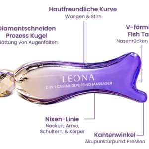 LEONA 2in1Kaviar Abschwellendes Augenmassagegerät