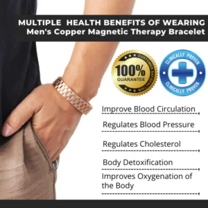 Men's Copper Magnetic Therapy Bracelet