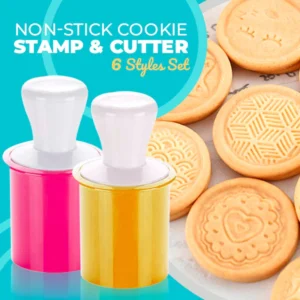 Non-Stick Cookie Stamp & Cutter Set