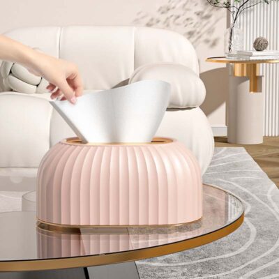 Nordic Striped Tissue Box Holder
