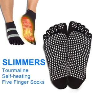 Slimmers Tourmaline Self-heating Five Finger Socks