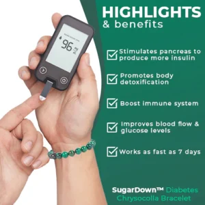 SugarDown™ Diabetes Chrysocolla Bracelet