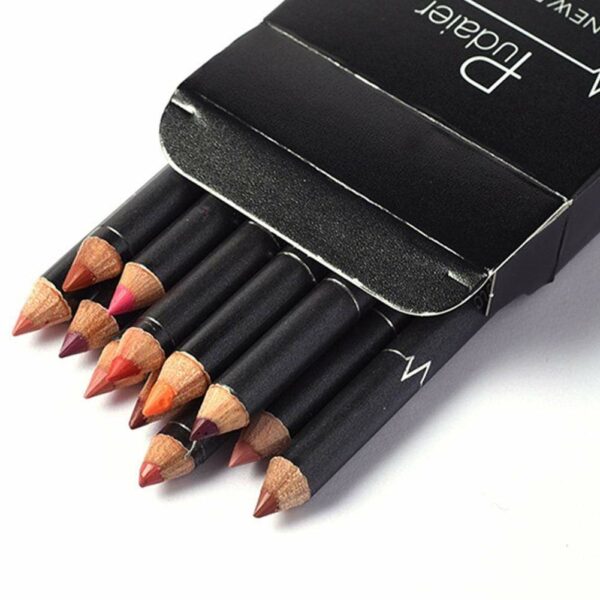 12 Colors Lip Liner Pencil Waterproof Non-Marking - Image 3