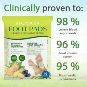 ANLOMARE™ Blood Sugar Reducing Body Detox Footbed & Rapid Glycolysis