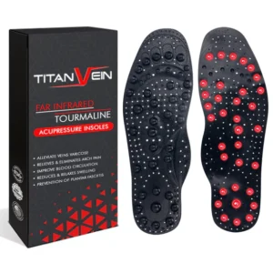 CC™ TitanVein Far Infrared Tourmaline Acupressure Insoles