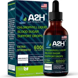 Chlorophyll Liquid Natural Detox & Blood Sugar Support Drops