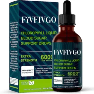 Fivfivgo™ Chlorophyll Liquid Natürliche Detox- und Blutzucker-Unterstützungstropfen