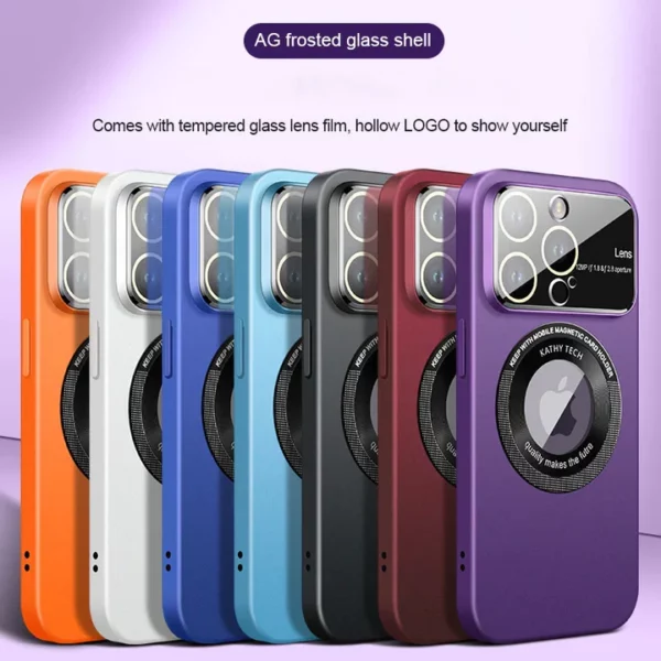 Frosted Magnetic Attraction Case Cover For iPhone - Image 2