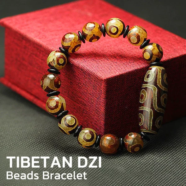 Maya Treasure Dzi Beads Feng Shui Bracelet - Image 2