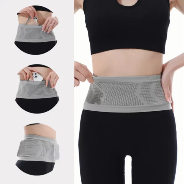 Multifunctional Knit Breathable Concealed Waist Bag - Image 3